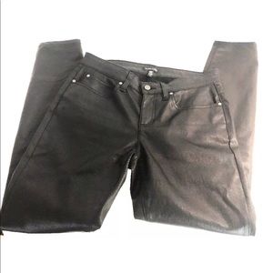 Eileen Fisher Black Skinny Jeans with Polished Finish